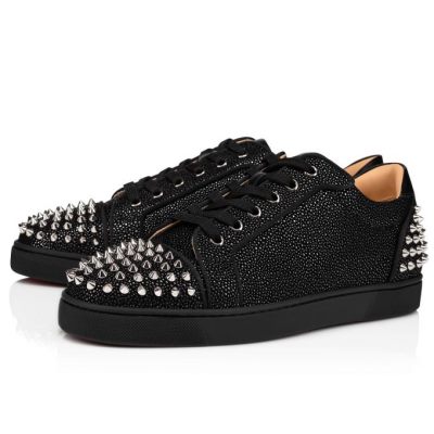 Zapatillas Seavaste 2 Christian Louboutin Hombre - Negros/Plateados - 1215050CM53